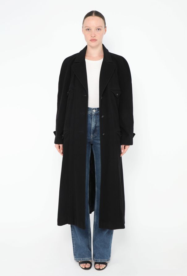 Chanel 1997 Belted Cashmere 'CC' Coat - 1