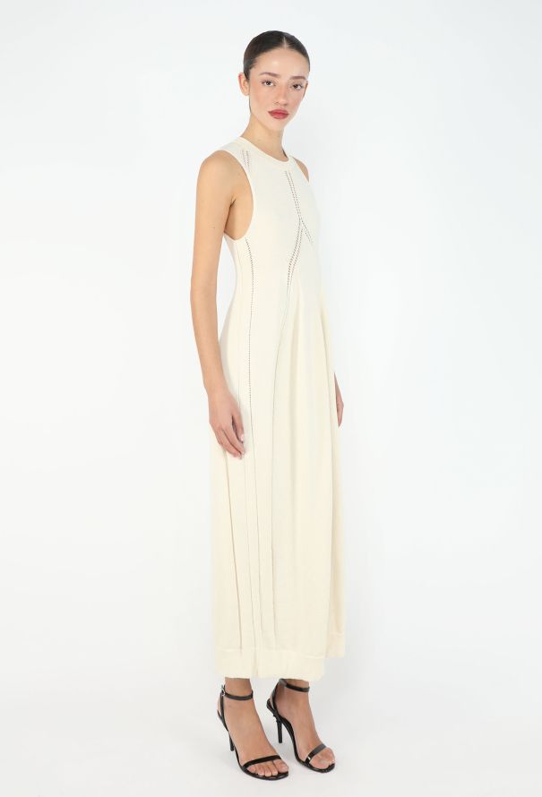 Jil Sander Pre-Fall 2023 Pointelle Knit Dress - 3