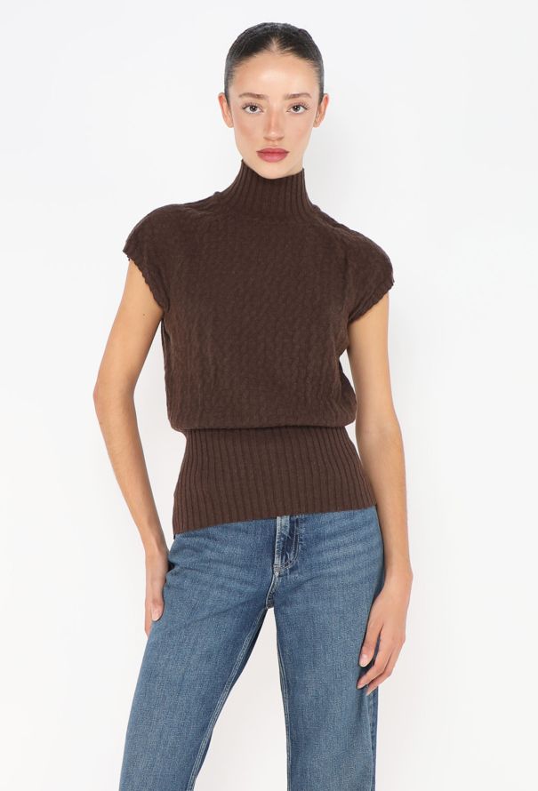 Hermès Textured Cashmere Knit Vest - 1 Hermès Textured Cashmere Knit Vest - 1