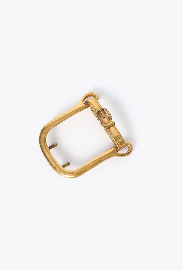 Hermès '70s Plated Equestrian Belt Buckle - 2