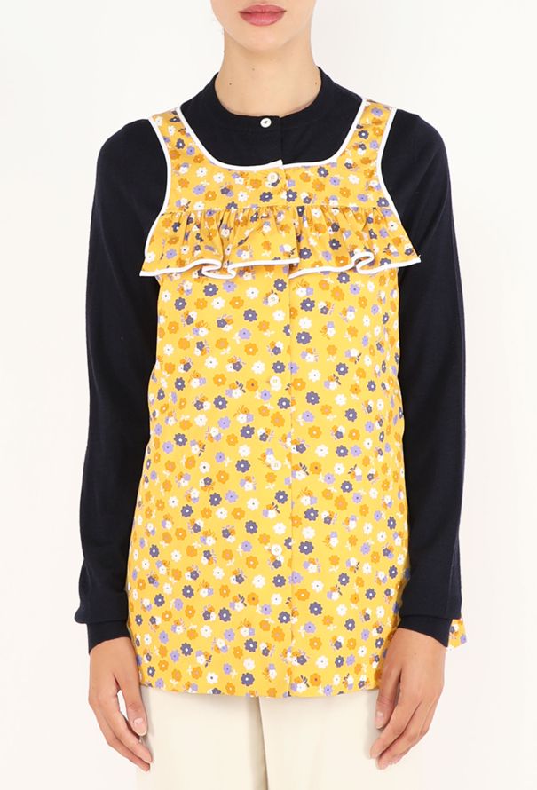 Miu Miu Trompe L'Œil Floral Cardigan, S/S 2026 - 4