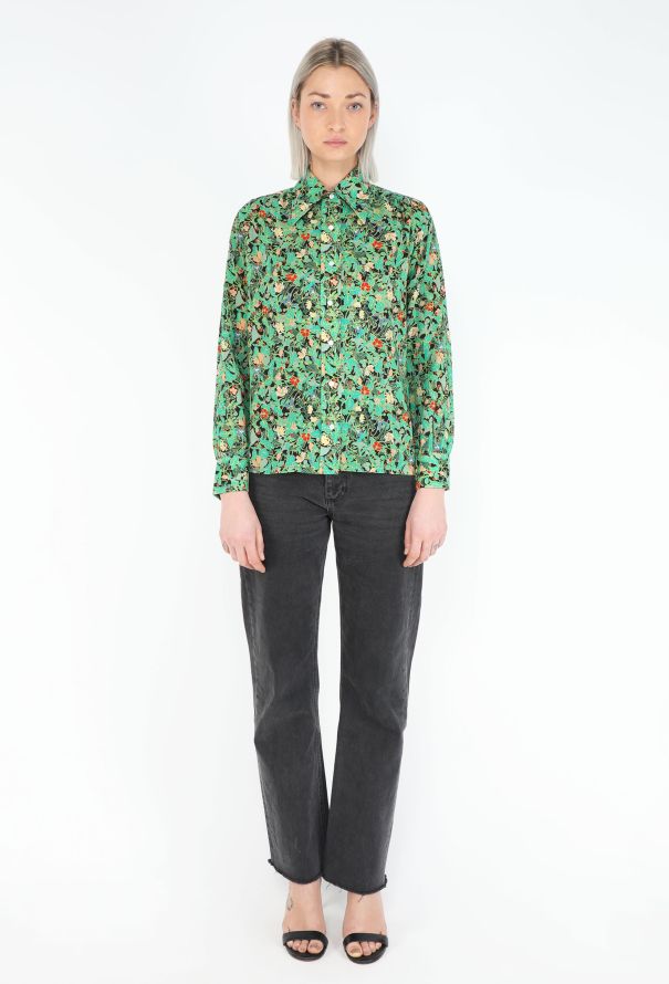 Saint Laurent '70s Floral Printed Shirt - 2