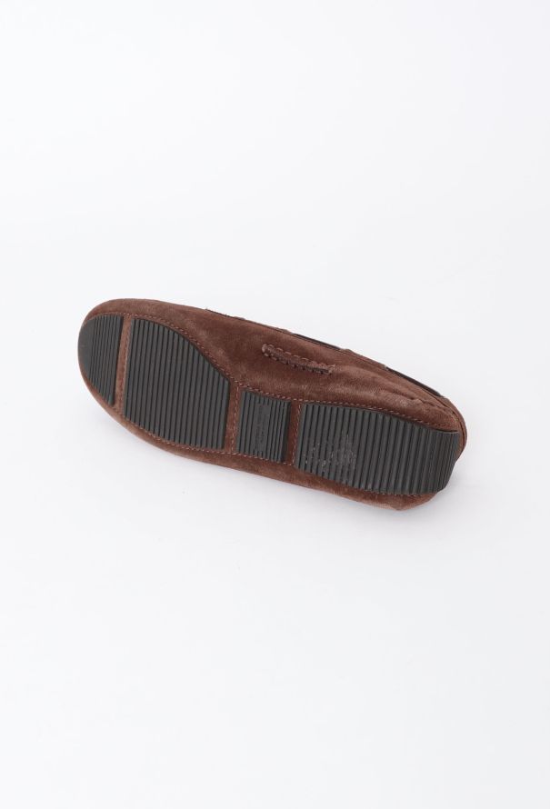 Bottega Veneta Suede Intrecciato Mocassins - 5 Bottega Veneta Suede Intrecciato Mocassins - 5