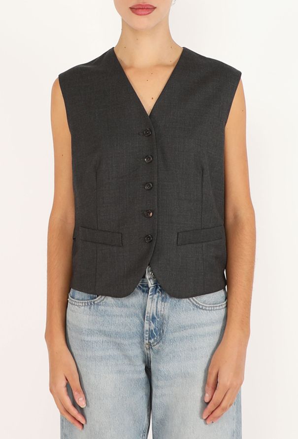 The Row Vega Anthracite Vest, F/W 2020 - 4