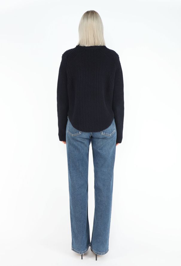Céline Navy Fisherman Sweater - 4