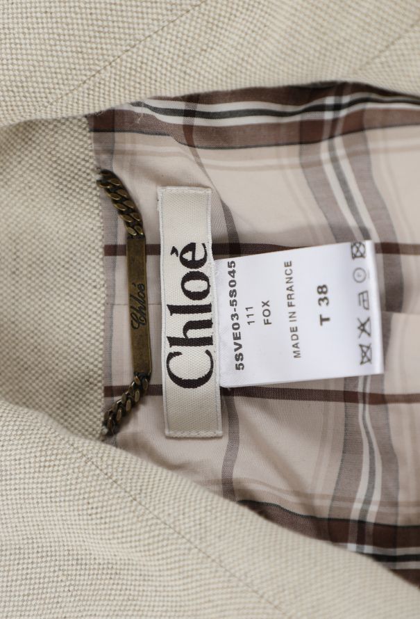 Chloé 2006 Cropped Trench Jacket - 7