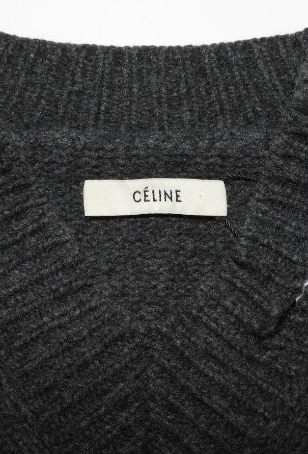 Céline F/W 2017 Distressed Cropped Sweater - 5