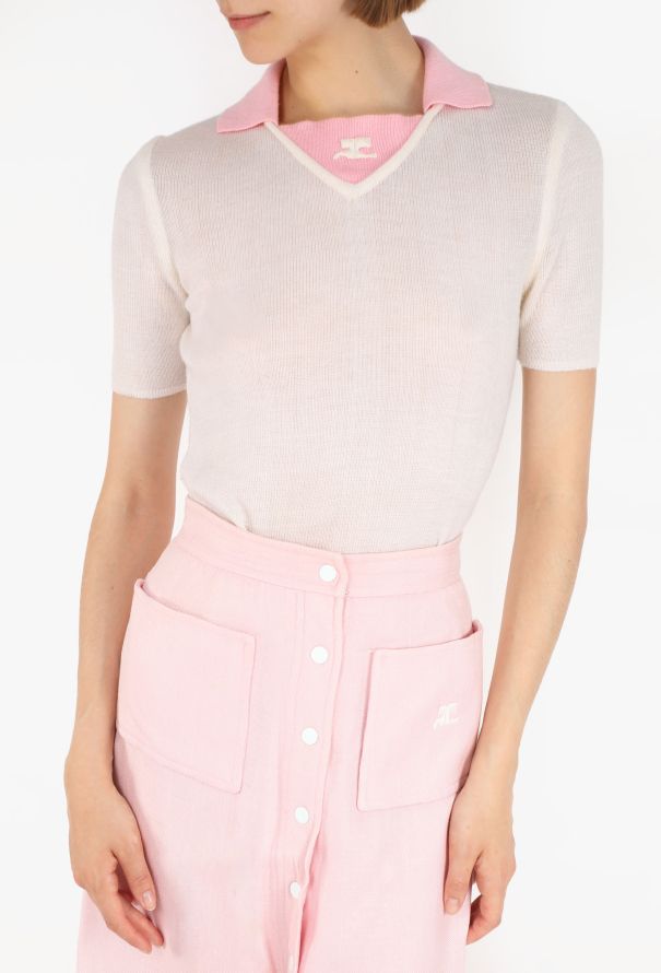 Courrèges Bicolor Mod Skirt Ensemble, 1960s - 3
