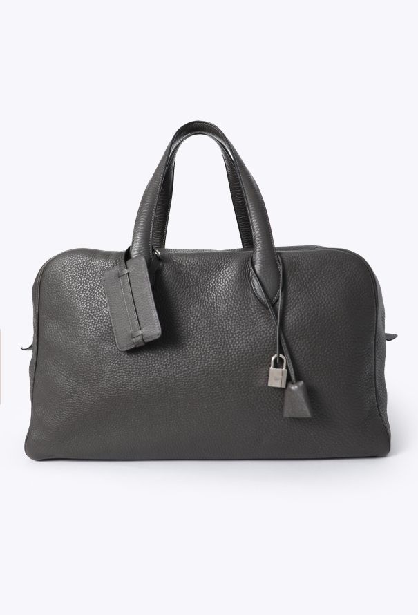 Hermès Gris Meyer Taurillon Clémence Victoria 43 - 1