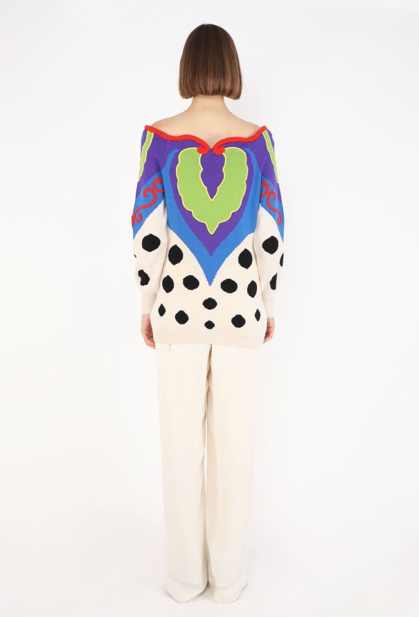 Gianni Versace Patchwork Intarsia Sweater, 1989 - 6