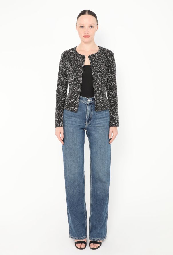2008 Bicolor Tweed Zip Jacket - Chanel | Authentic & Vintage