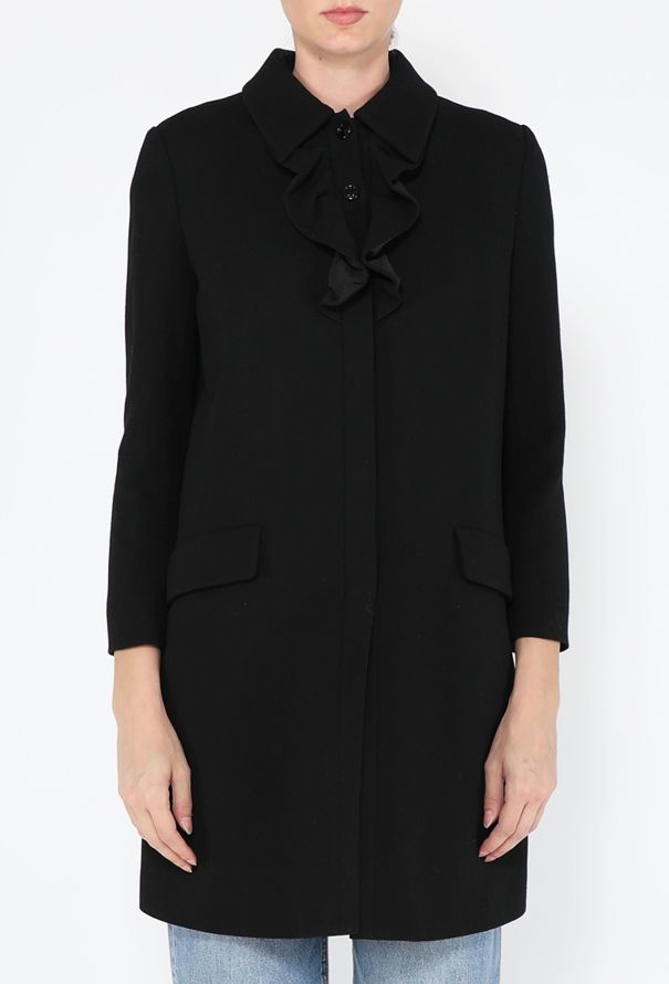 Miu Miu Crêpe Ruffle Coat, 2012 - 1