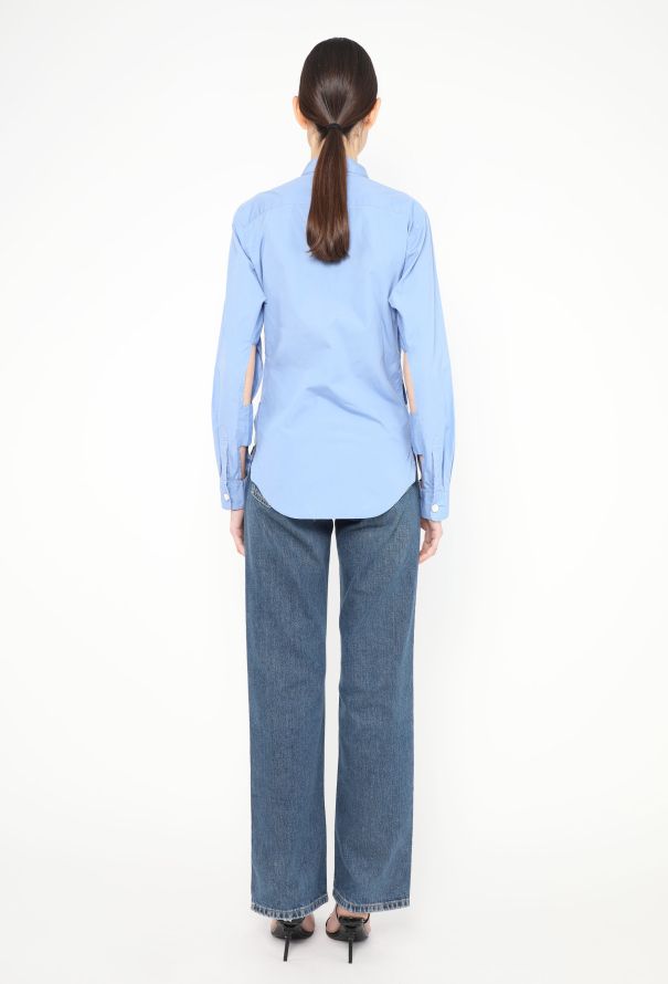 Comme des Garçons Cut-Out Cotton Shirt - 4