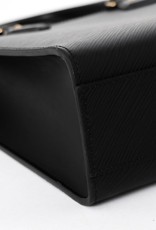 Louis Vuitton Black Epi Sac Plat - 9 Louis Vuitton Black Epi Sac Plat - 9