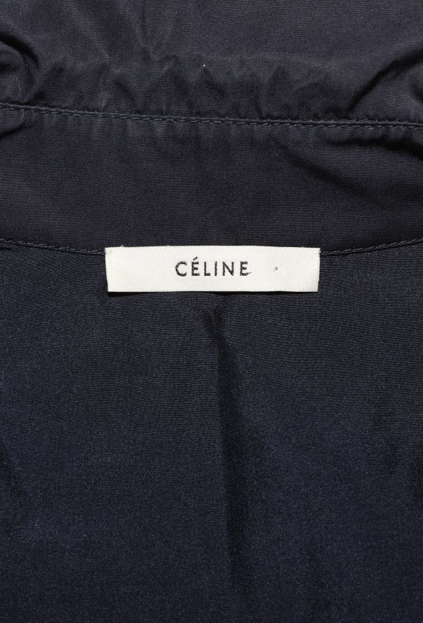 Céline Belted Poplin Trench Dress in Navy – 2017 - 8