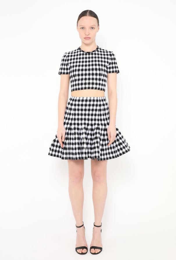 Alaïa F/W 2022 Houndstooth Peplum Set - 3