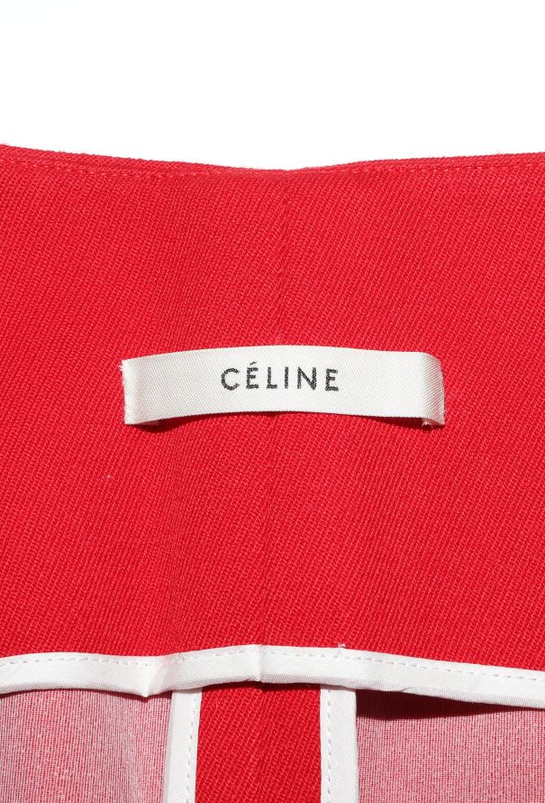 Céline Plunging Twill Shift Dress - 5 Céline Plunging Twill Shift Dress - 5