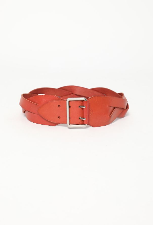Balenciaga Braided Leather Belt - 1