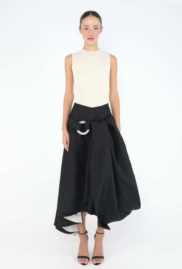 Céline Iconic S/S 2014 Asymmetrical Ring Skirt - 2