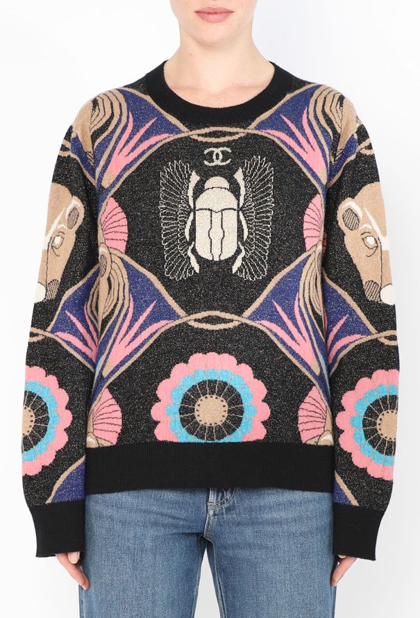 Chanel Cashmere Scarab Sweater, Pre-Fall 2019 - 1