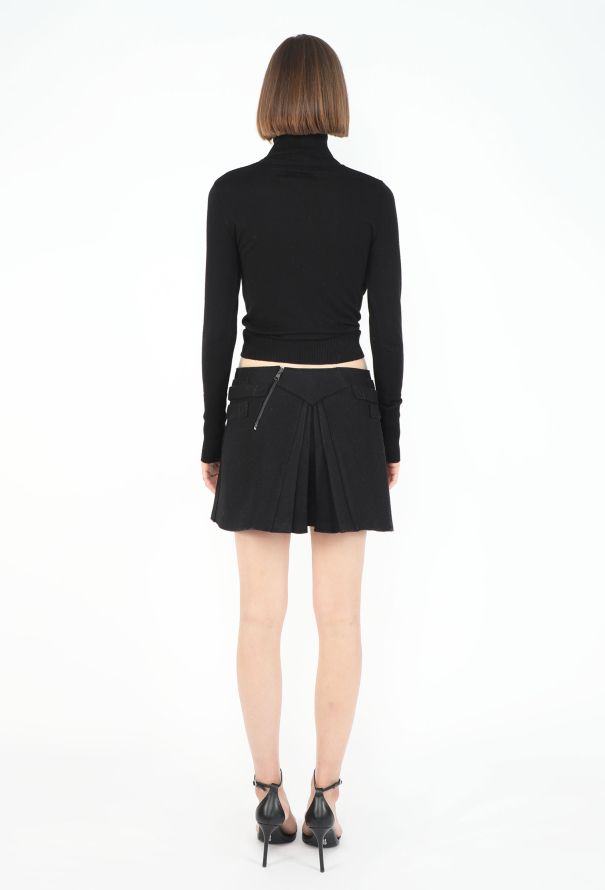 Balenciaga 2007 Pleated Belted Mini Skirt - 5