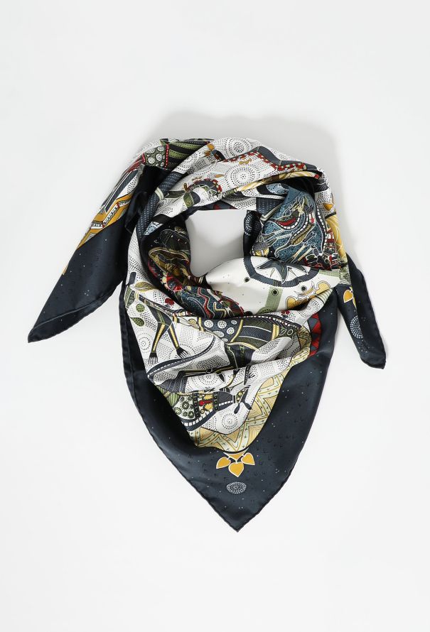 Hermès 'Rêve d'Australie' 90cm Silk Carré - 1