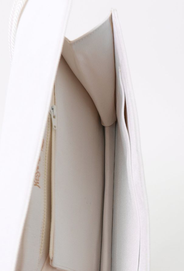 Saint Laurent '80 White Canvas Bag - 12