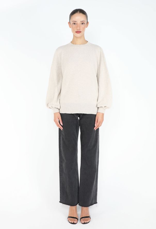 The Row Merino Bisho-Sleeve Sweater - 2
