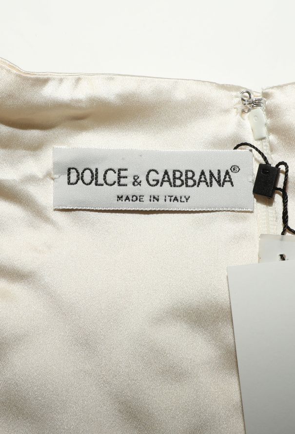 Dolce & Gabbana STUNNING Vintage Silk Lace Bridal Dress - 8