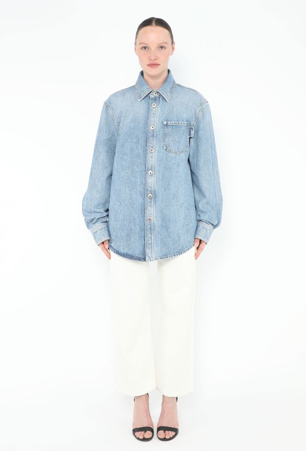 Bottega Veneta Resort 2024 Classic Denim Overshirt - 3