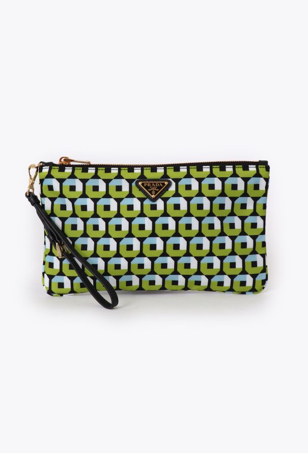 Prada Green Re-Nylon Clutch - 1