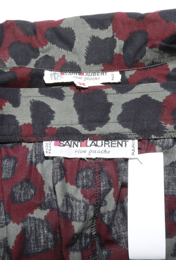 Saint Laurent '80s Camouflage Printed Ensemble - 8