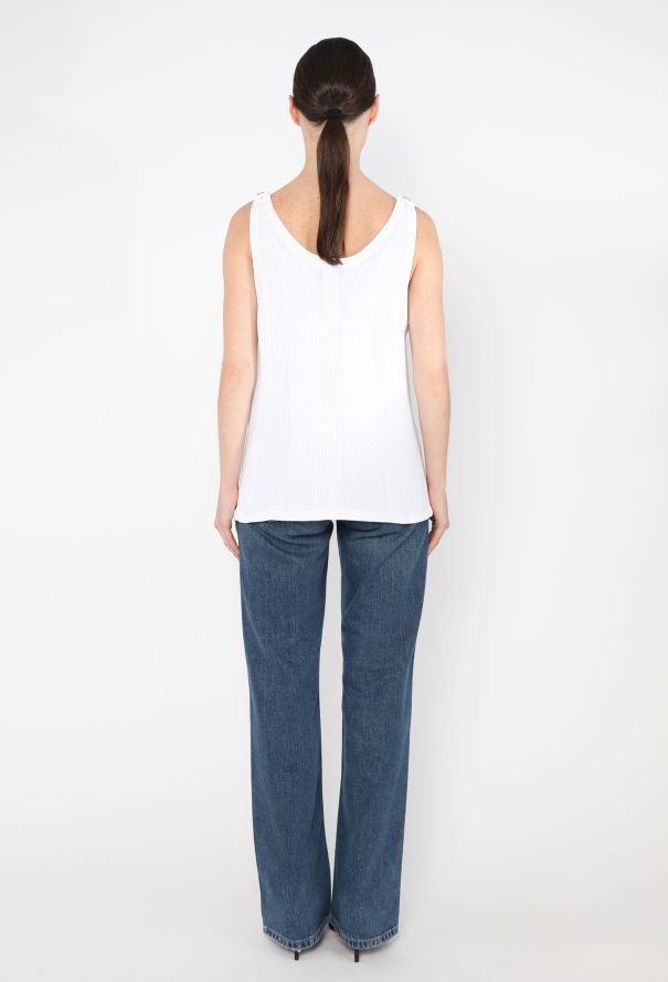 Chanel Ribbed 'CC' Tank Top - 4 Chanel Ribbed 'CC' Tank Top - 4