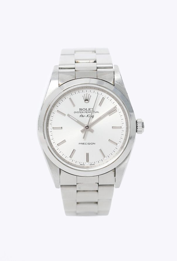 Rolex Air-King Silver Dial & Stainless Steel Watch - 3