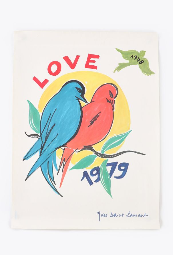 Saint Laurent Original Love Poster, 1979 - 1