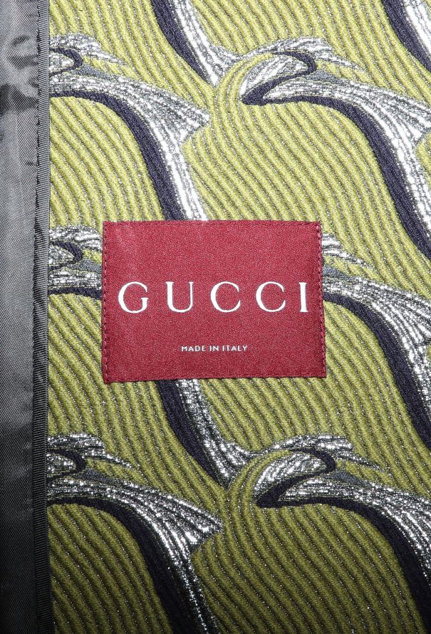 Gucci F/W 2024 Jacquard Peacoat - 6