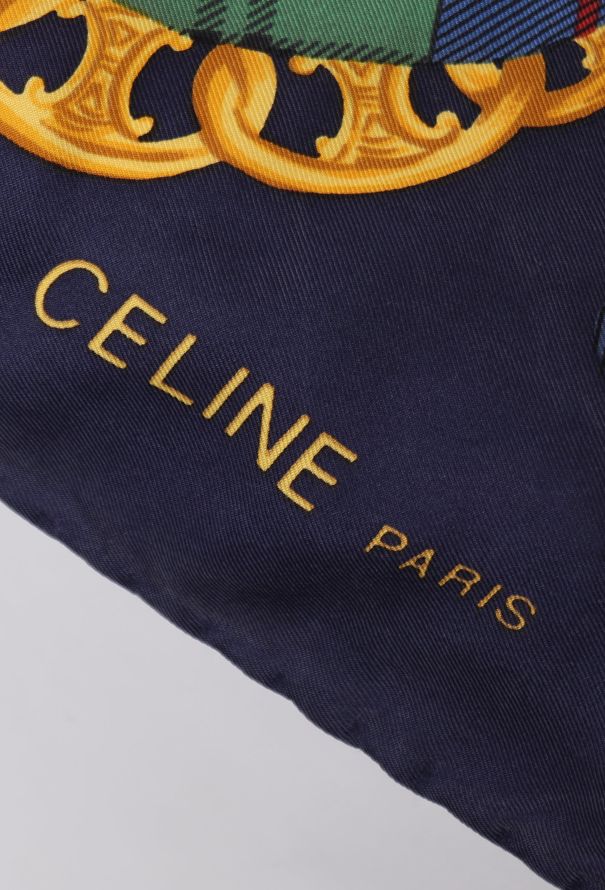 Céline Vintage Chainlink Print Silk Scarf - 6