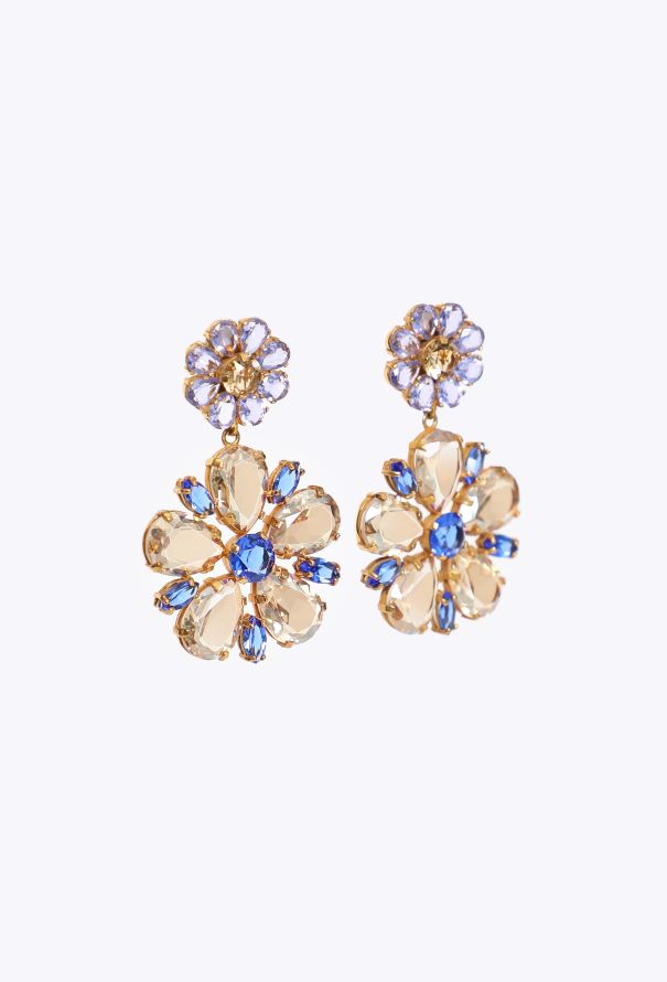 Dolce & Gabbana Crystal Daisy Clip-On Earrings - 3