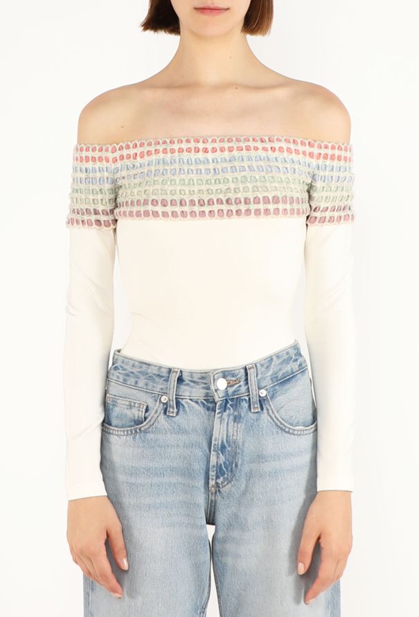 Alaïa Rainbow Trim Bodysuit, 1990s - 3