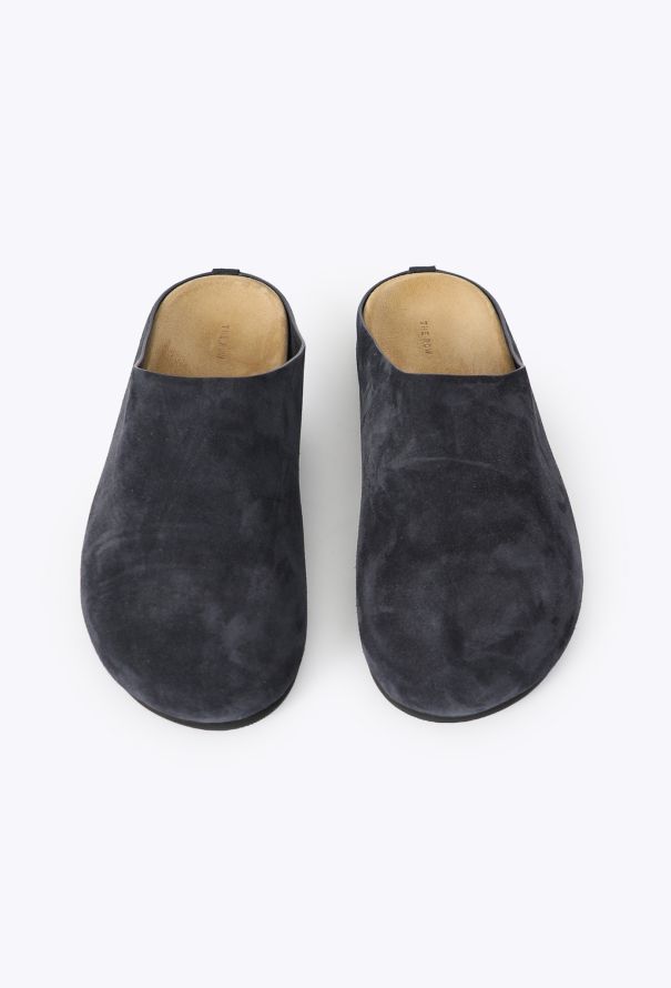 The Row S/S 2024 Suede Hugo Slides - 3