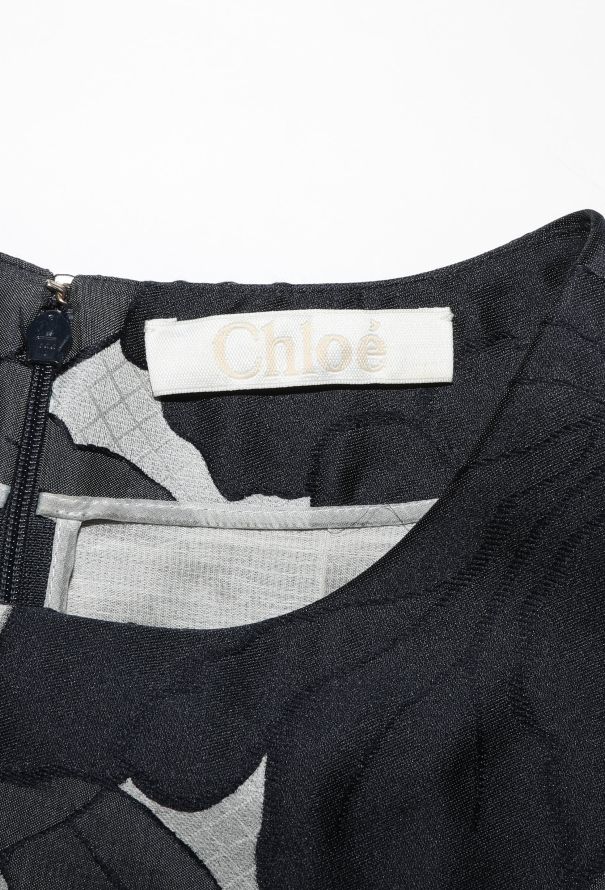 Chloé S/S 2013 Jacquard Silk Tunic Set - 8