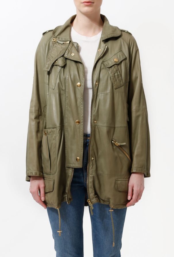 Gucci Oversized Leather Parka - 1
