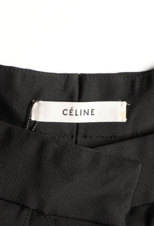 Céline High-Waisted Silk Culotte Pants - 5
