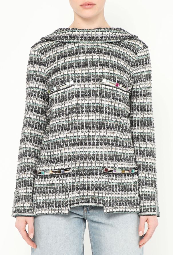Chanel S/S 2017 Open-Back Tweed Tunic - 1