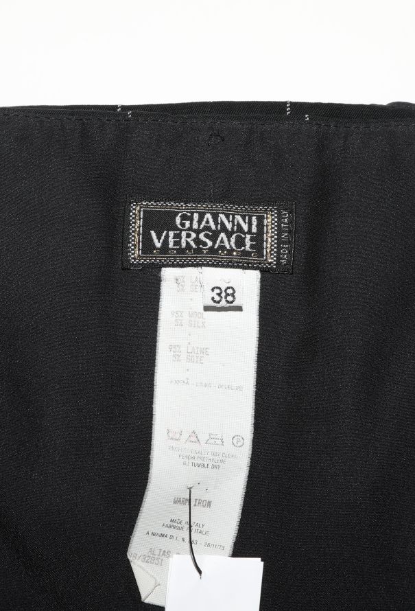 Gianni Versace F/W 1998 Pinstripe Bustier Jumpsuit - 6