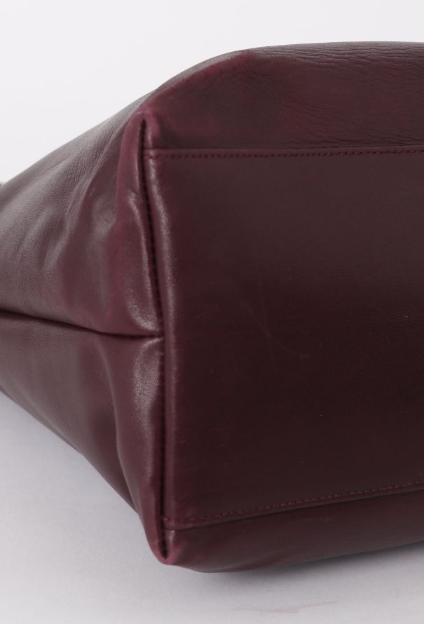 Chanel '90s Burgundy Shopping Tote Bag - 7