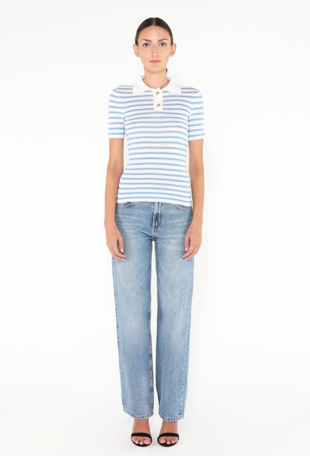Dior 2022 Striped Knit Polo - 3