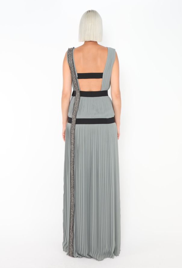 Alberta Ferretti Pleated Strass Gown - 3 Alberta Ferretti Pleated Strass Gown - 3