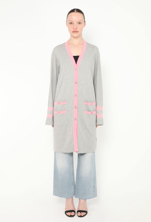 Chanel Cashmere Bicolor Cardigan - 3