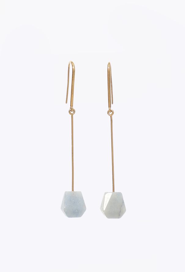 Céline S/S 2016 Jade Pendant Earrings - 1